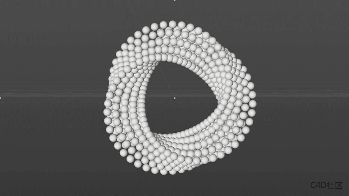C4D建模动画：矛盾球体抽象滚动制作教程