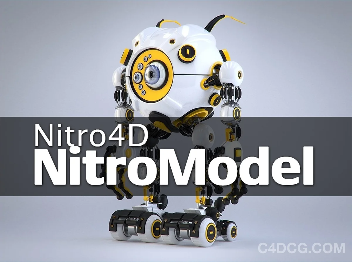 Nitro 4D NitroModel 1.01 Fro C4D R13-R19轮廓曲线生成建模插件