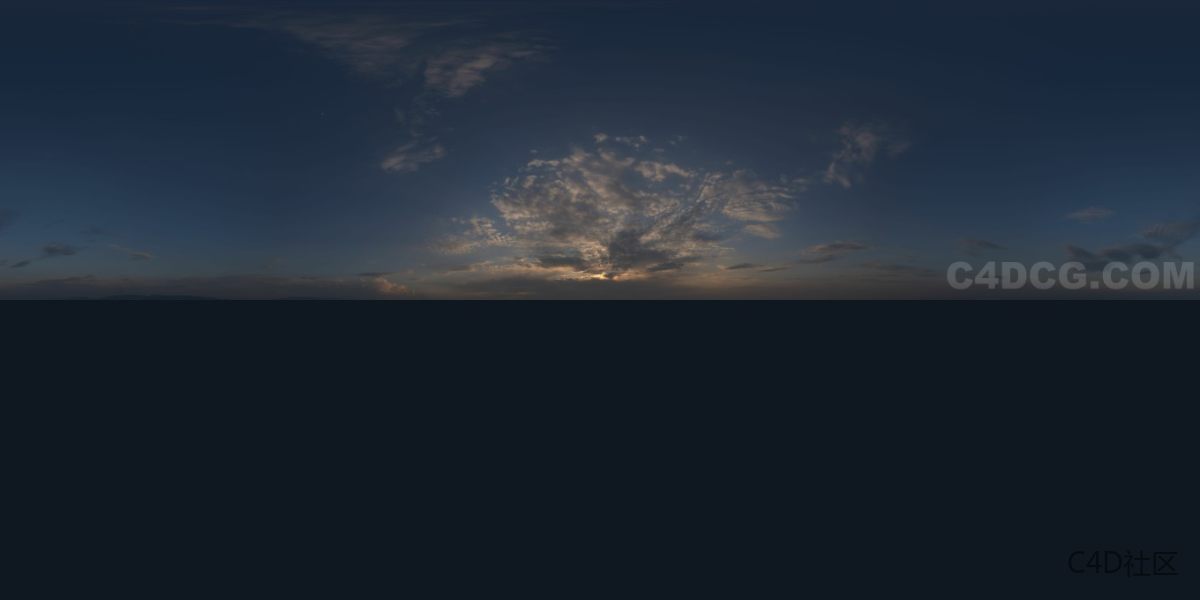 全景天空 (9)夕阳-HDRI天空贴图