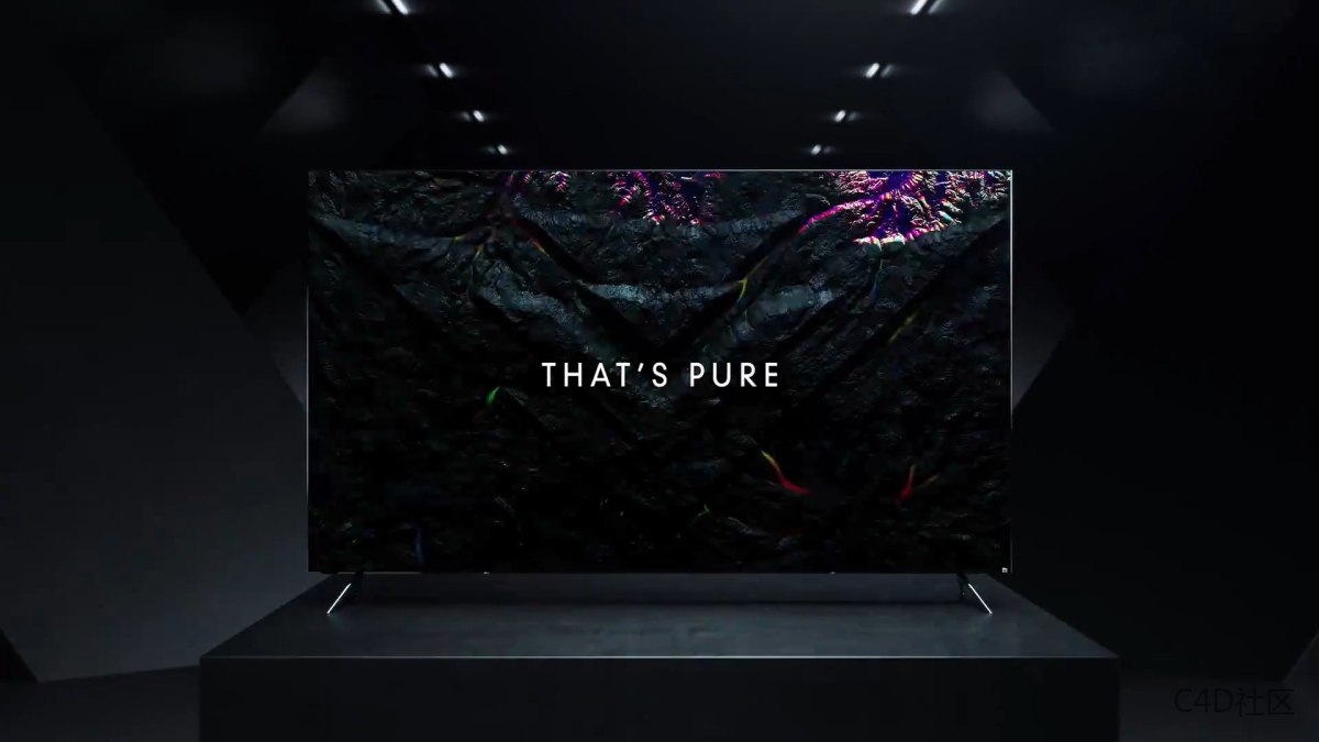 VIZIO智能电视-帅爆的一款电视显示屏三维产品动画