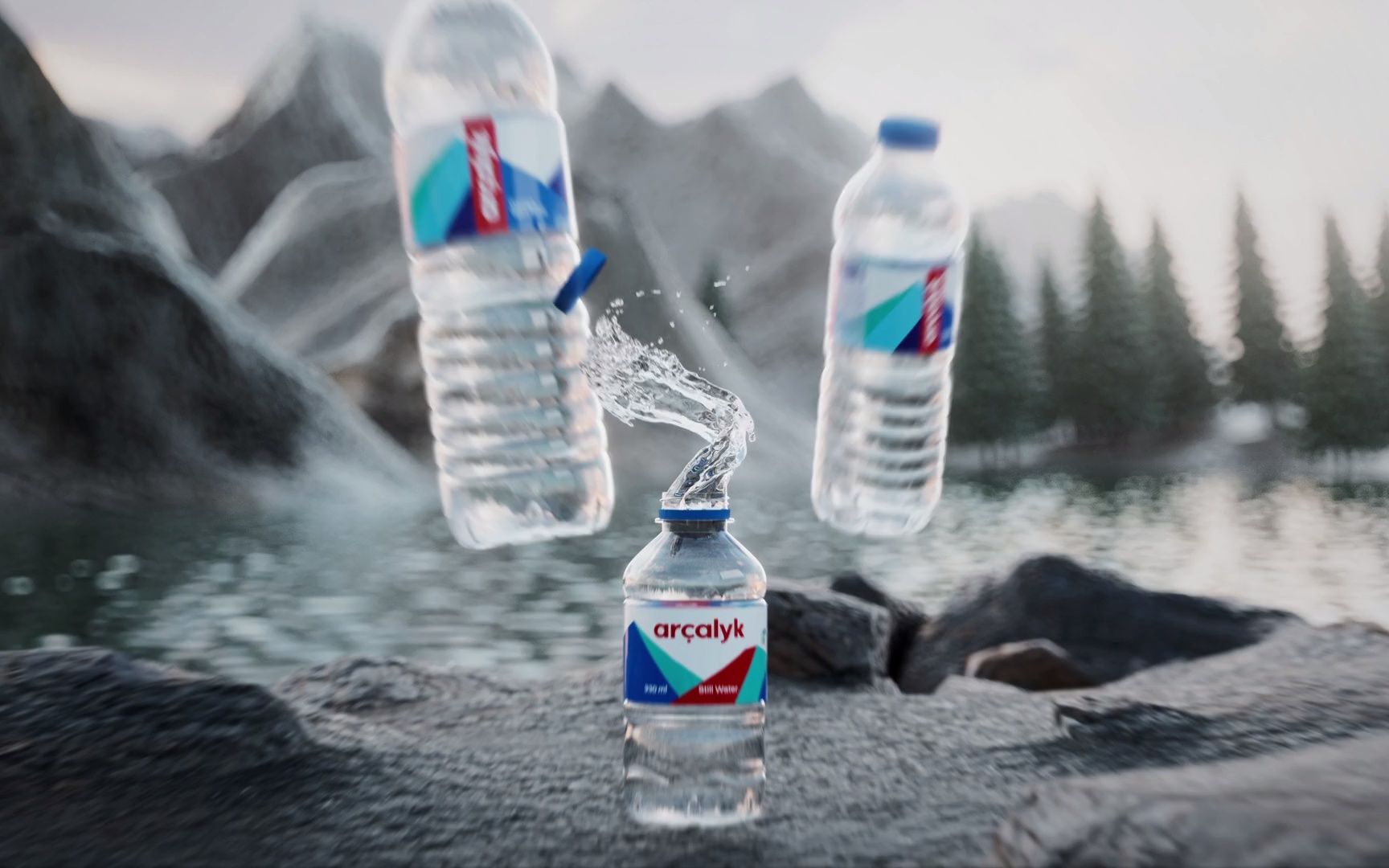 饮用水“Archalyk” 广告CG视频效果