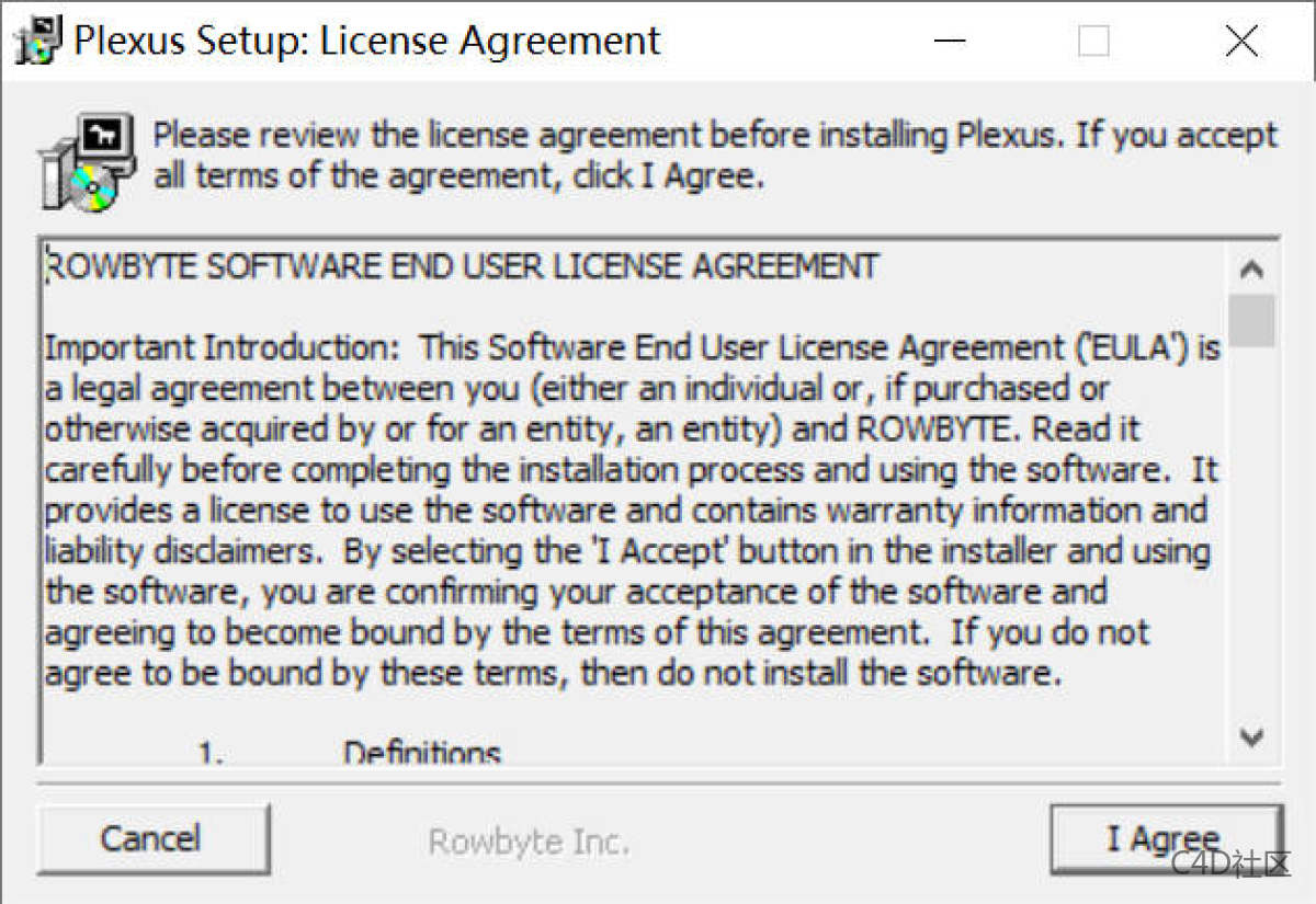 Rowbyte Plexus 3.2.6 Win安装步骤1