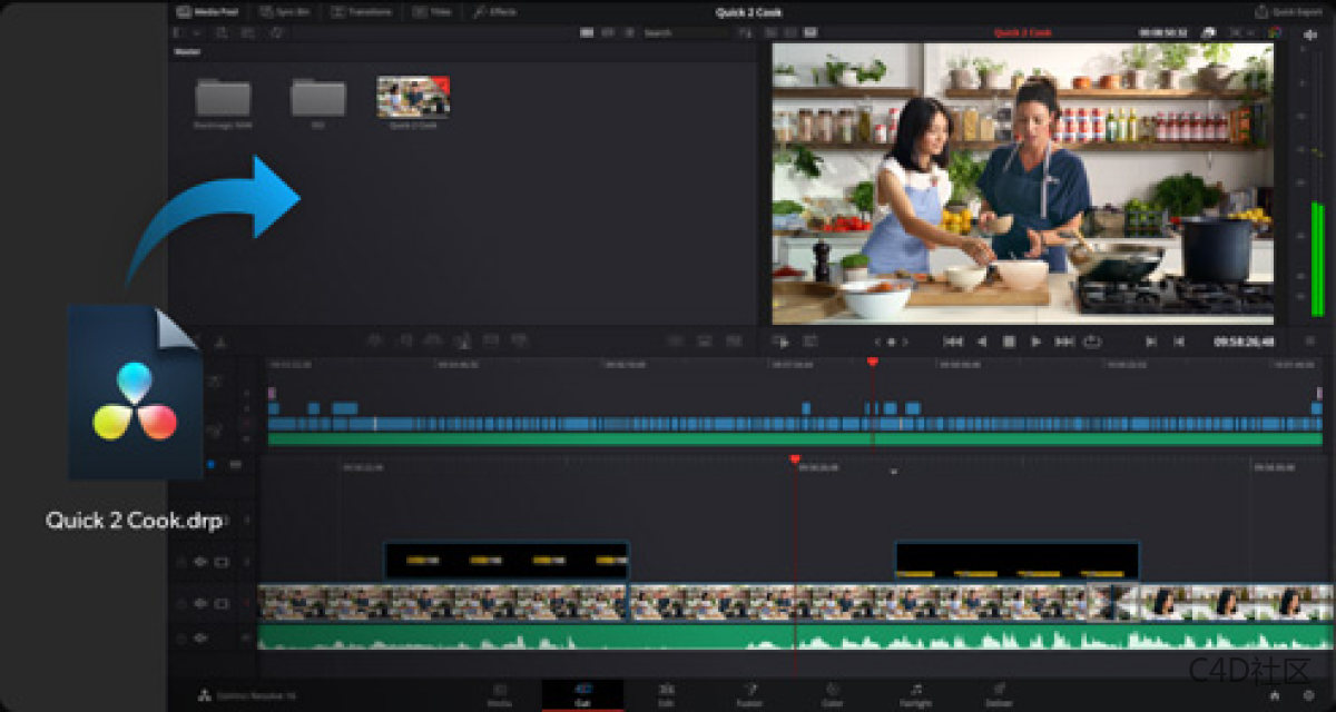 Blackmagic Design DaVinci Resolve Studio v17.4.5.0007 视频调色软件破解版